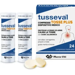 Marco Viti Tusseval Tosse Plus Compresse Menta E Limone 24 Compresse Masticabili
