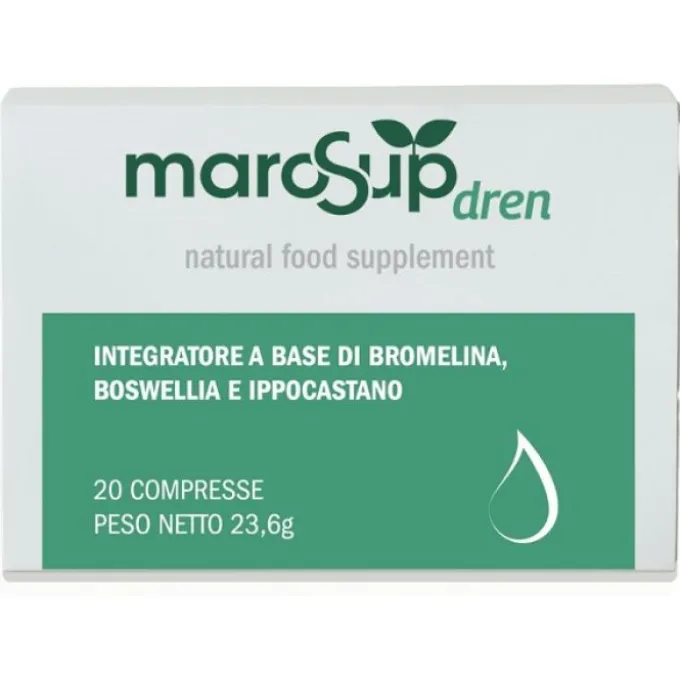 MAROSUP DREN INTEGRATORE ALIMENTARE PER IL DRENAGGIO DEI LIQUIDI CORPOREI 20 COMPRESSE