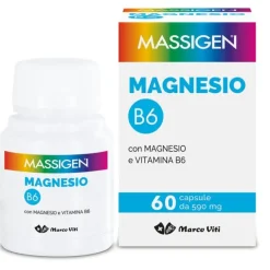 Massigen Magnesio B6 Integratore 60 Capsule Sport E Massa Muscolare