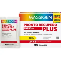 Massigen Pronto Recupero Energia Plus Promo 24+2 Bustine In Omaggio Spossatezza