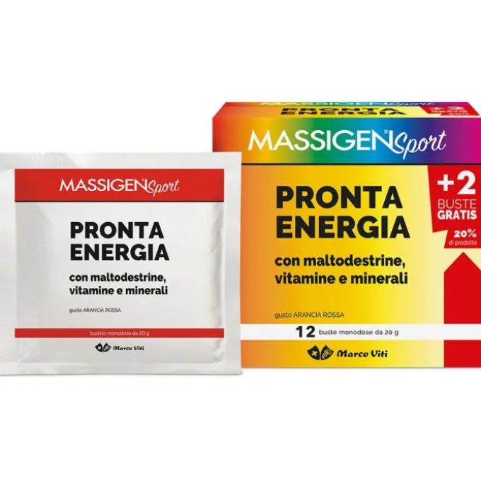 Massigen Sport Pronta Energia Integratore Energetico 12 Bustine