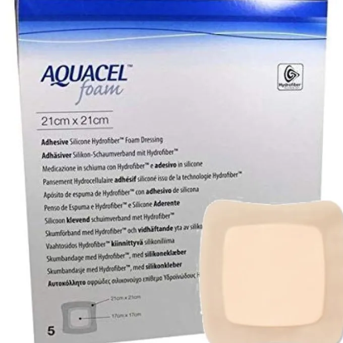 Medicazione Hydrofiber Sterile Adesiva In Schiuma Misura 25X30Cm 5 Pezzi