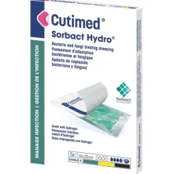 Medicazione Idrofobica Cutimed Sorbact Hydro 7,5X7,5 Cm 10 Pezzi