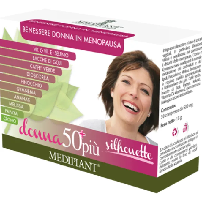 Mediplant Di Tinghino Mg&C Snc Donna 50+ Silhouette 30 Compresse Controllo Della Fame E Del Metaboli