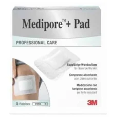 Medipore+Pad Medicazione Sterile 10X15 Cm 5 Pezzi Cerotti Post Operatori Classici