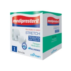Medipresteril Rocchetto Rotolo Stretch Tessuto Non Tessuto 5Cm X 500 Cm Cerotti Rocchetto Tnt