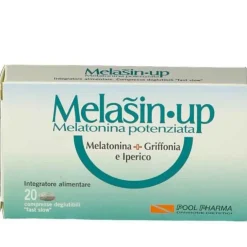 Melasin-Up Integratore Sonno Melatonina Potenziata 20 Compresse