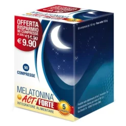 Melatonina Act Forte + 5 Complex Integratore 90 Compresse Sonno