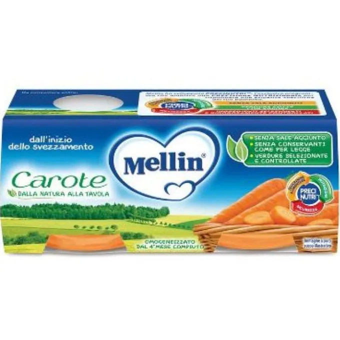 Mellin Omogeneizzato Di Carote 2 X 80 G