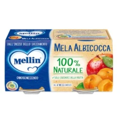 Mellin Omogeneizzato Di Frutta Mela E Albicocca 2 X 100 G
