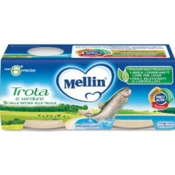 Mellin Omogeneizzato Di Trota 2 X 80 G Pesce