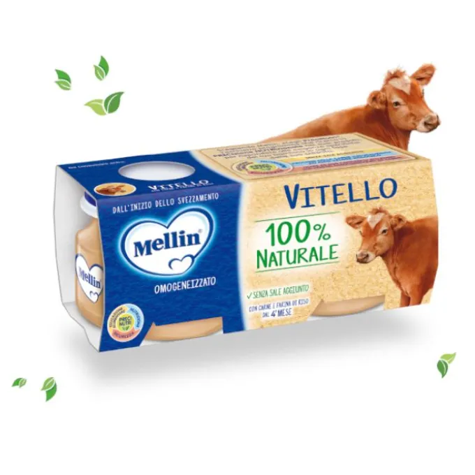 Mellin Omogeneizzato Di Vitello 2 X 80 G Carne