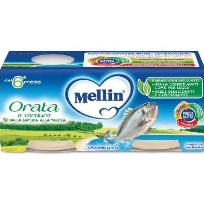 Mellin Omogeneizzato Orata 2 X 80 G Pesce