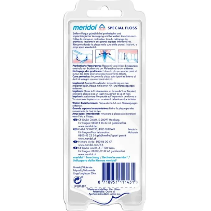 Meridol Special-Floss Fili Interdentali 50 Pezzi