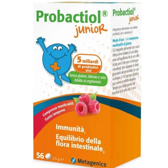 Metagenics Belgium Bvba Probactiol Junior 56 Compresse Masticabili New Fermenti Lattici Bimbi
