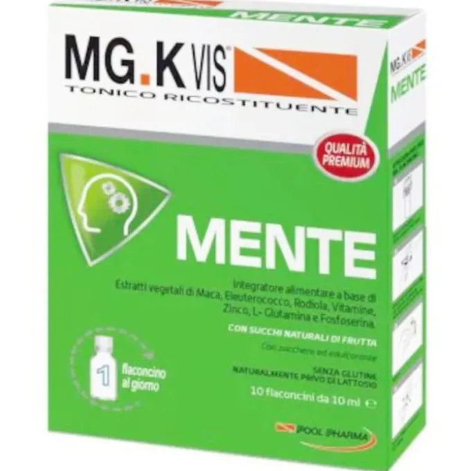 Mgk Vis Tonico Ricostituente Mente 10 Flaconcini Da 10 Ml Alimenti Normali