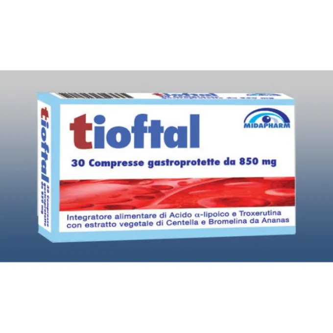 Midapharm Italia Tioftal 30 Compresse Gastroprotette Patologie Oculari