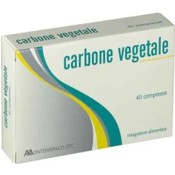 Montefarmaco Carbone Vegetale 40Cpr Gonfiore