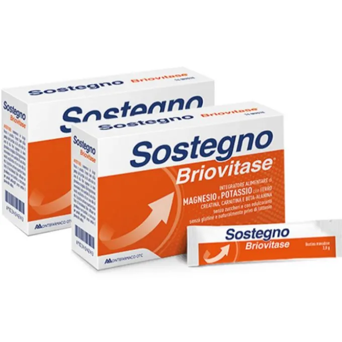 Montefarmaco Otc Briovitase Sostegno Bipack 14 Bustine X 2 Pezzi Spossatezza