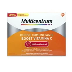 Multicentrum Difese Immunitarie Boost Vitamina C Integratore Alimentare Sali Minerali Vitamine 28 Bustine