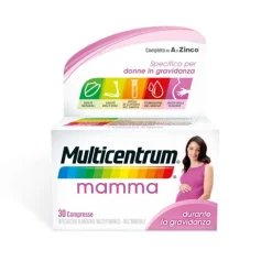 Multicentrum Mamma Integratore Alimentare Multivitaminico Multiminerale Gravidanza Acido Folico 30 Compresse