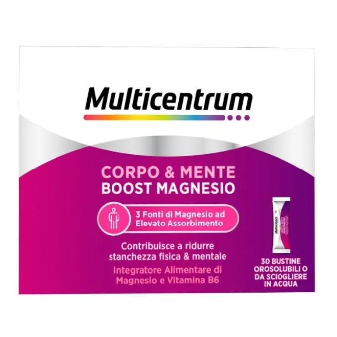 Multicentrum Mymag Integratore Alimentare Magnesio Vitamina B6 Per Supporto Organismo 30 Bustine