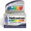 Multicentrum Uomo 50+ Integratore Alimentare Multivitaminico Multiminerale Vitamina C B6 Zinco 30 Compresse