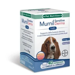 Murnil Sensitive Derma Mangime Complementare Cani 40 Compresse