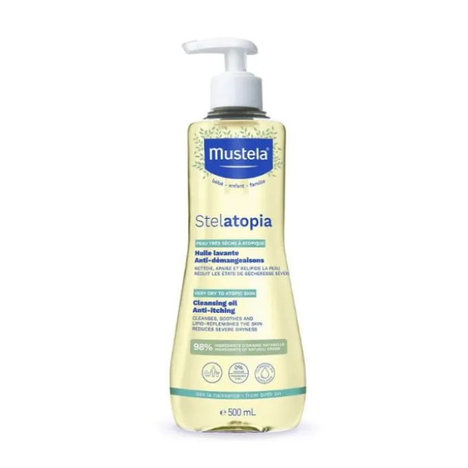 Mustela Stelatopia Olio Bagno Per Bambino Nutriente Pelle Secca 500 Ml Detergenti