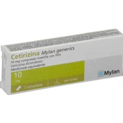 Mylan Cetirizina 7 Compresse Rivestite 10 Mg
