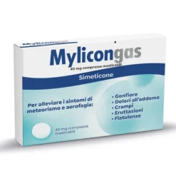 Mylicongas Aerofagia 50 Compresse Per Flatulenza Meteorismo Gonfiore Addominale