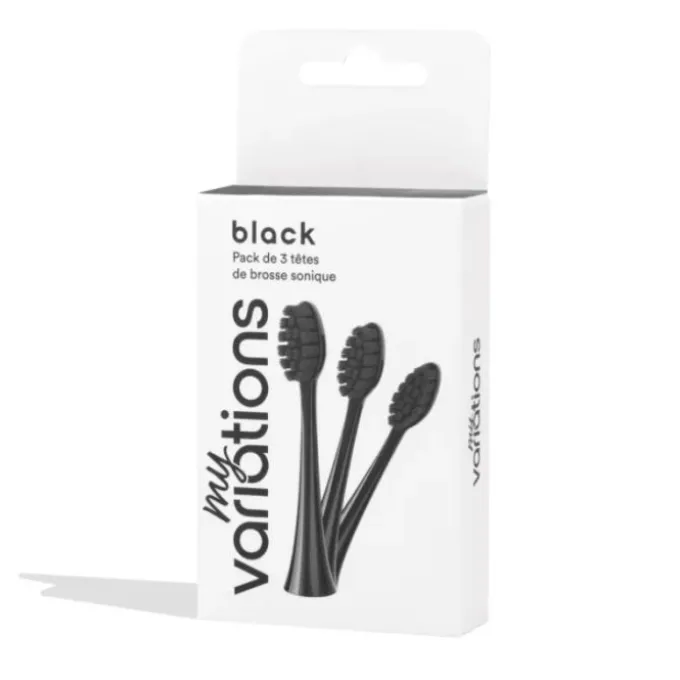 Myvariations Pack 3 Testine Spazzolino Nere Elettrici