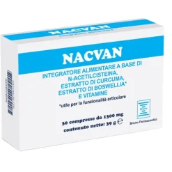 Nacvan 30 Compresse Da 1300 Mg Senza Glutine Senza Lattosio Salute Delle Articolazioni