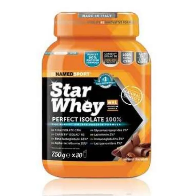 Namedsport Named Sport Star Whey Isolate Sublime Chocolate Integratore Proteico 750 G