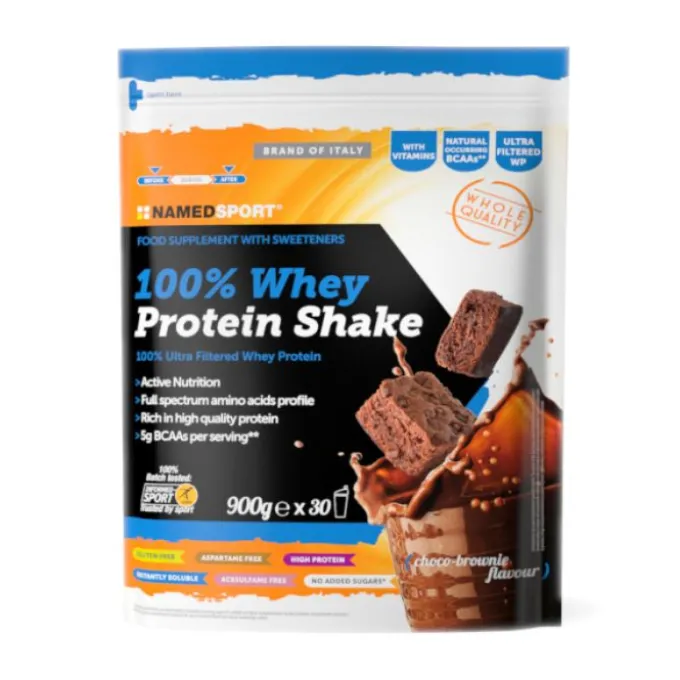 Namedsport Named Sport 100% Whey Protein Shake Choco Brownie 900G