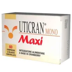 Natural Bradel Uticran Mono Maxi Integratore Di Cranberry 60 Compresse Salute Intima Donna