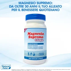 Natural Point Magnesio Supremo Integratore Gusto Ciliegia 150 G Stress