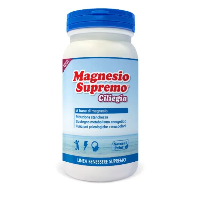 Natural Point Magnesio Supremo Integratore Gusto Ciliegia 150 G Stress