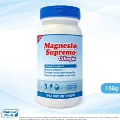 Natural Point Magnesio Supremo Integratore Gusto Ciliegia 150 G Stress