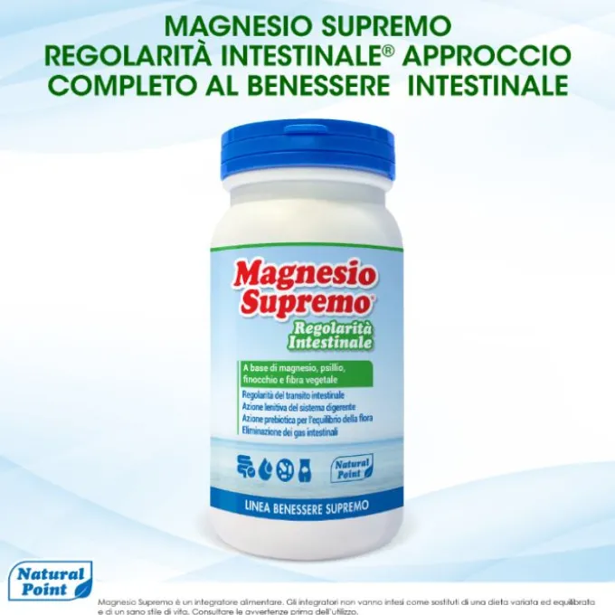 Natural Point Magnesio Supremo Regolarità Intestinale Integratore 150 G Lassativi Azione Delicata