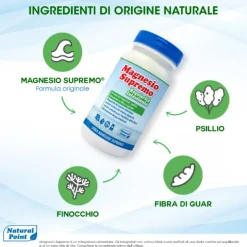 Natural Point Magnesio Supremo Regolarità Intestinale Integratore 150 G Lassativi Azione Delicata