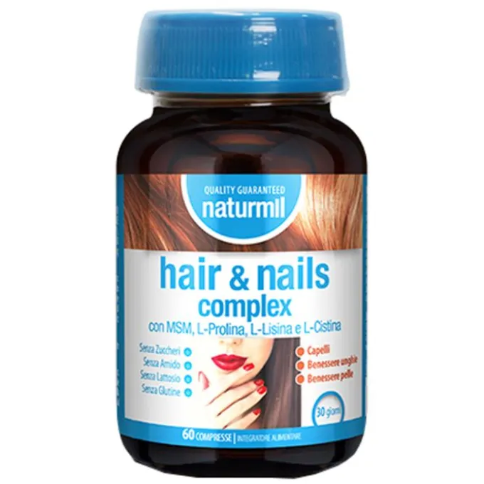 Naturmil Hair& Nails Complex 60 Compresse Integratori Anticaduta