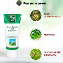 Naturwaren Allgasan Crema Balsamica Per Piedi 100 Ml Stanchezza Piede