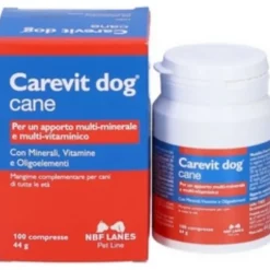 Nbf Lanes Carevit Dog Integratore Vitaminico Cani 100 Compresse Integratori Per Animali