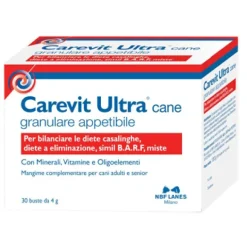 Nbf Lanes Carevit Ultra Mangime Complementare Cane 30 Bustine Integratori Per Animali