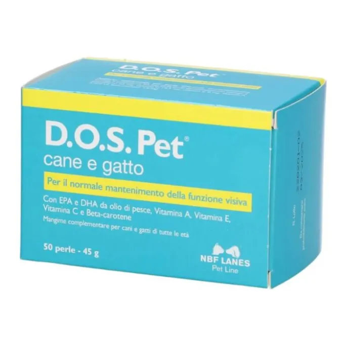 Nbf Lanes Dos Pet Mangime Vitaminico Per La Vista Cani E Gatti 50 Perle Integratori Per Animali