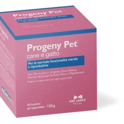 Nbf Lanes Progeny Pet Mangime Complementare Cane/Gatto 60 Perle Integratori Per Animali