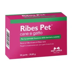 Nbf Lanes Ribes Pet Perle Integratore Dermatite Cani E Gatti 30 Perle Integratori Per Animali