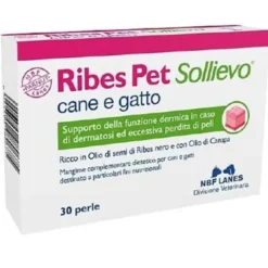 Nbf Lanes Ribes Sollievo Cane/Gatto Blister 30 Perle Integratori Per Animali