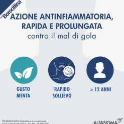 Neoborocillina Gola Dolore 32 Pastiglie Gusto Menta Senza Zucchero